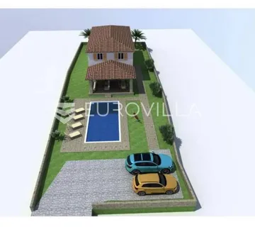 Istra, Barban - Građevinsko zemljište s projektom, NKP 784 m2