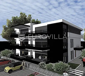 Istra, Medulin, stan u izgradnji s pogledom na more, 58 m2