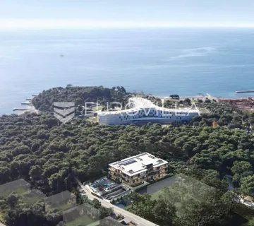 Rovinj, luksuzni stan s terasom na ekskluzivnoj lokaciji 150 m od mora i plaža
