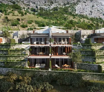 Mimice, građevinsko zemljište s projektom na odličnoj lokaciji - Mimice, Omiš