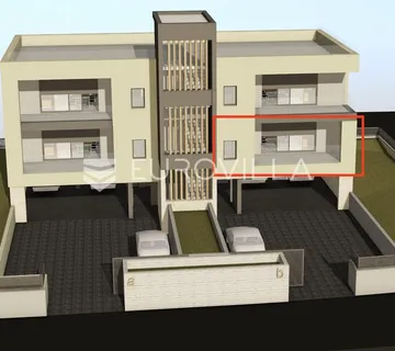 Vodice, elegantan dvosoban stan s lođom u modernoj novogradnji