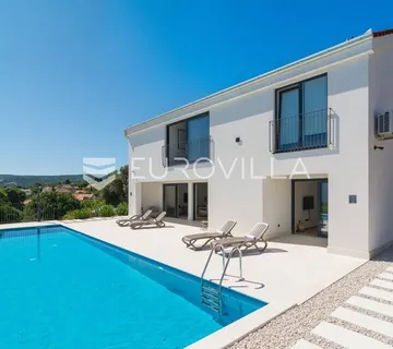 Brač, Škrip, luksuzna villa s bazenom + građevinsko zemljište 1000 m2 s projektom - cover