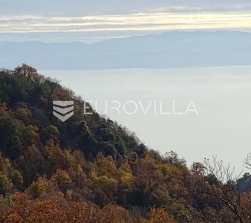 Lovranska Draga, građevinski teren s fantastičnim pogledom - Lovranska Draga, Lovran