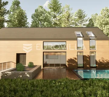 Ravna Gora, Hlevci, građevinsko zemljište 2363 m² s idejnim rješenjem - Hlevci, Skrad