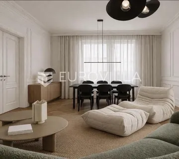 Zagreb, Donji Grad, novouređen trosoban stan sa saunom u povijesnoj vili, 68 m², natkriveni parking