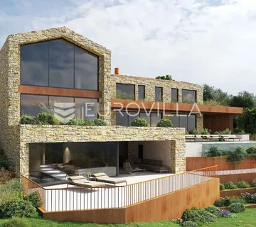 Istra, Motovun, građevinsko zemljište 2181m2 s idejnim projektom - Brkač