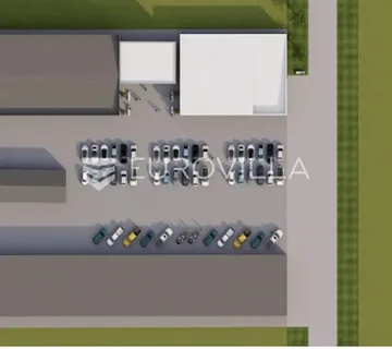 Osijek, Industrijska zona, zemljište 7500 m2 sa postojećim skladištima i planom novih - Industrijska zona (Čepinska)