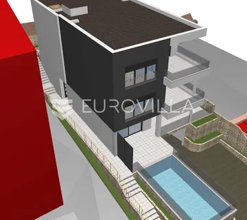 Krvavica, novogradnja trosobni stan prizemlje s pogledom na more - Krvavica, Baška Voda