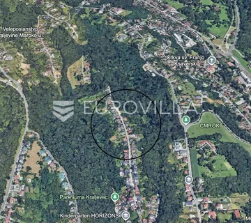 Zagreb, Kraljevec, zemljište 2168 m2, projekt s tri stana