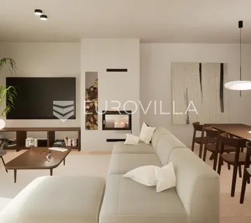 Pag, Mandre, luksuzno moderna vila 2, u nizu s bazenom i pogledom na more 130 m² - cover