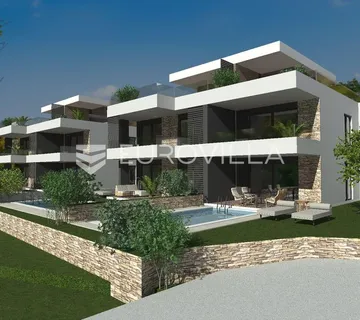 Istra, Tar, novogradnja - stan u prizemlju 71,40 m2 s bazenom i vrtom - Vabriga