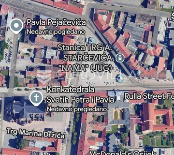 Osijek, strogi centar grada, poslovni prostor površine 200 m², 1. kat