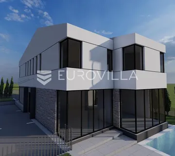 Malinska, moderna dvoetažna novogradnja s bazenom - Bogovići, Malinska-Dubašnica