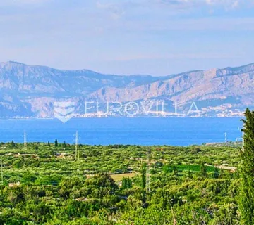 Brač, Supetar, poljoprivredno zemljište s pogledom na more - cover