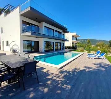 Opatija, Lovran - Nova Luksuzna Moderna Vila S Bazenom U Mirnom Dijelu I Pogledom Na More