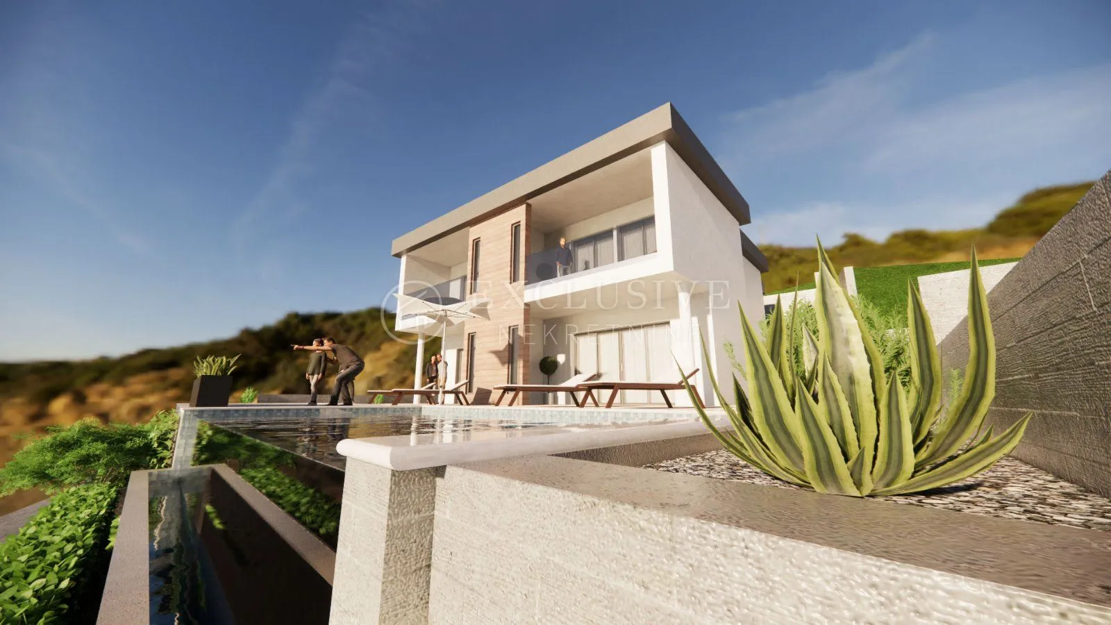 DRAMALJ, CRIKVENICA - MODERNA VILA SA BAZENOM I PANORAMSKIM POGLEDOM - cover