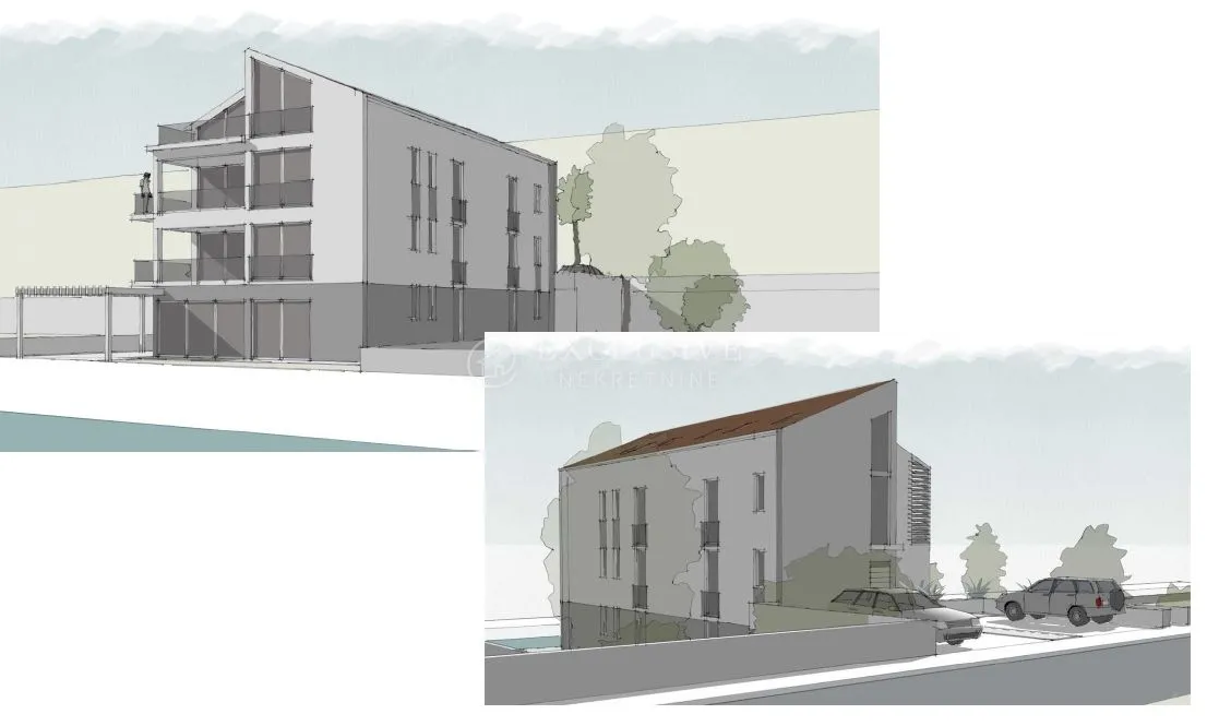 CRIKVENICA, ŠIRI CENTAR - STAN U VISOKOM POTKROVLJU MODERNE NOVOGRADNJE - cover