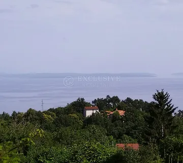 Opatija Zaleđe - Veprinac!!!građevinski Teren Sa Započetom Gradnjom - Pogled Na More!!! - Veprinac, Opatija