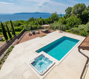 OPATIJA RIVIJERA - novosagrađena mediteranska vila na litici blizu mora - Mošćenička Draga
