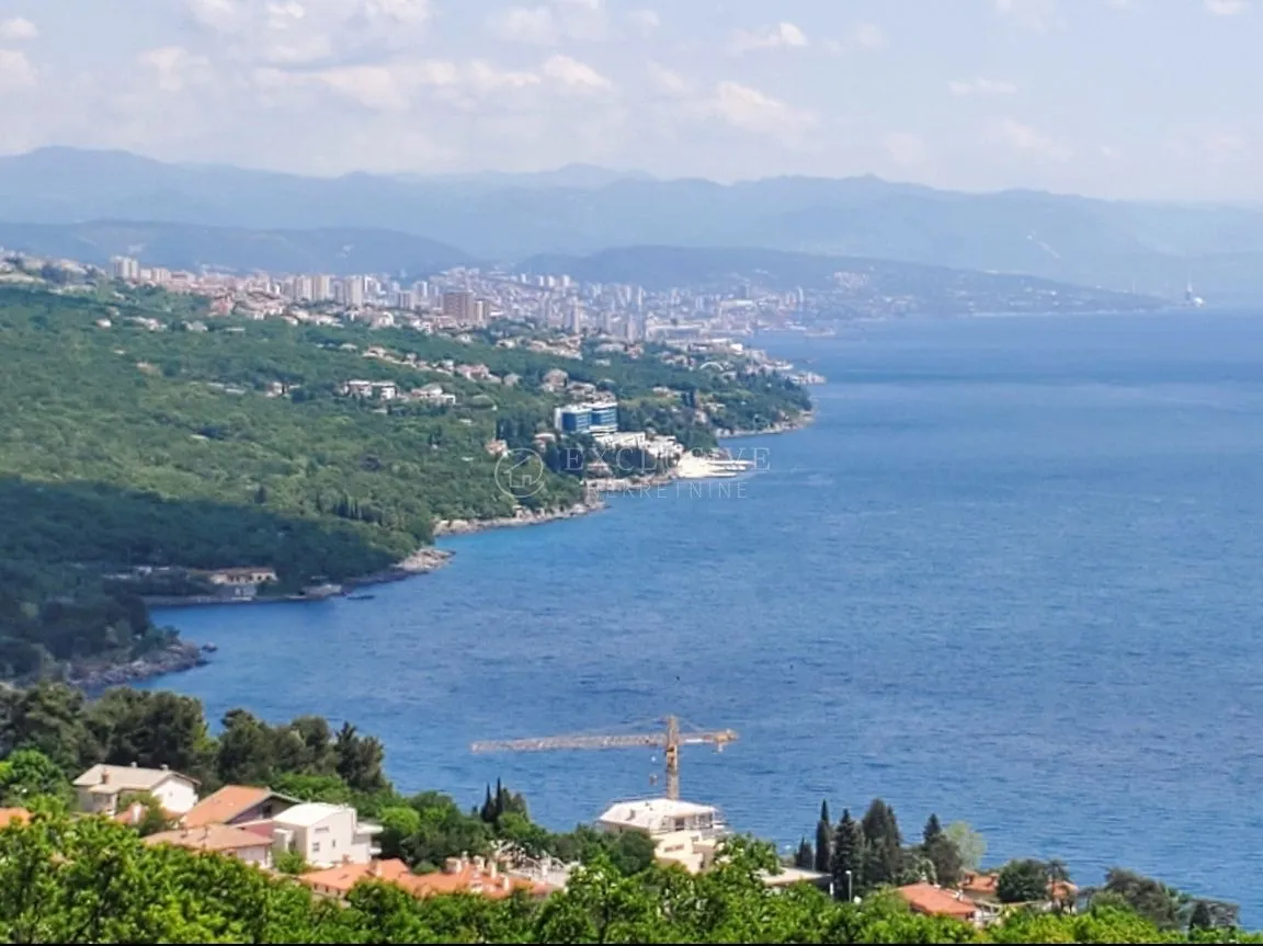 OPATIJA-POBRI GRAĐEVINSKO ZEMLJIŠTE S POGLEDOM NA MORE 2600m2 !! - cover