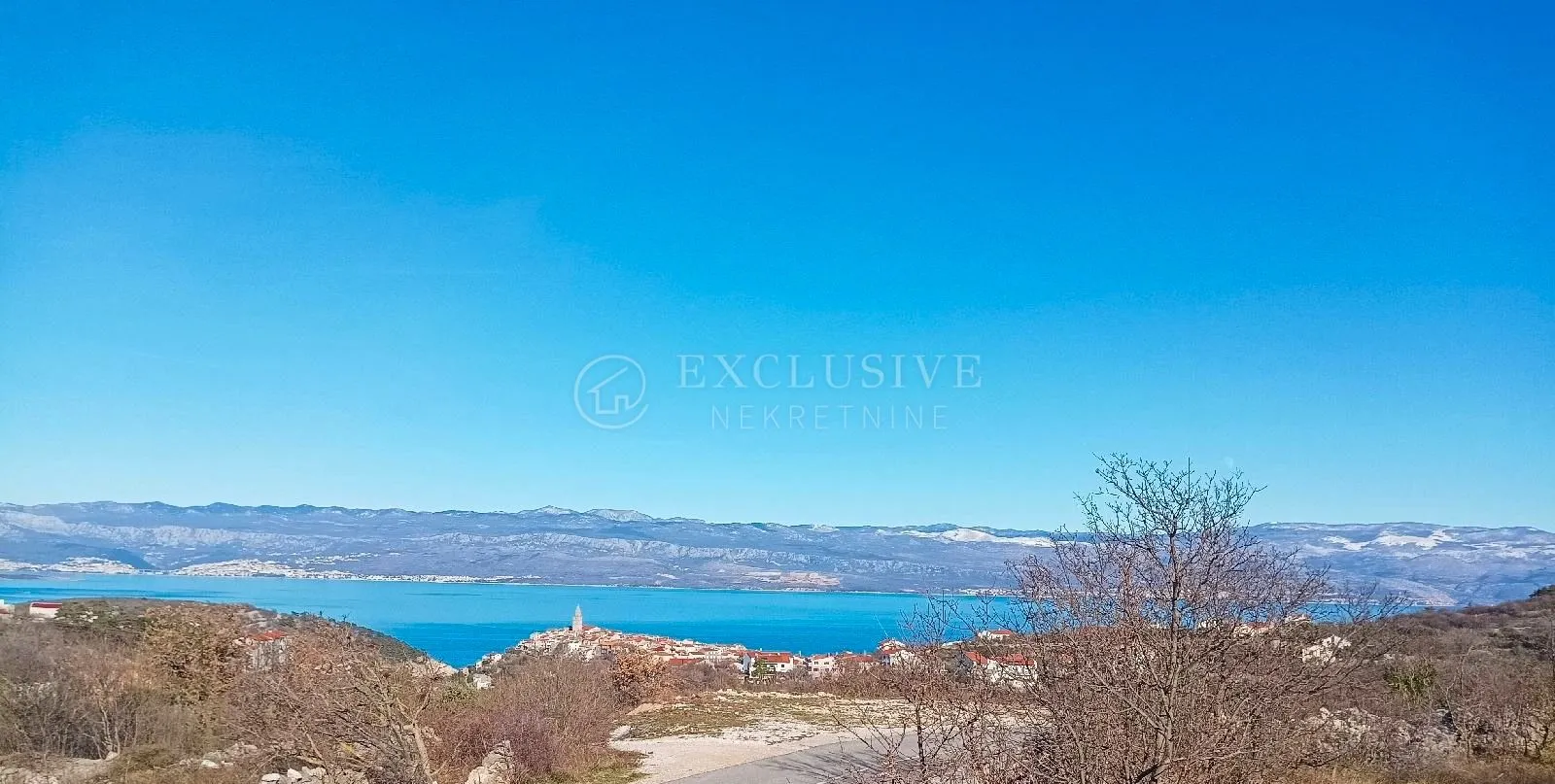 OTOK KRK, VRBNIK - GRAĐEVINSKO ZEMLJIŠTE S POGLEDOM NA MORE - cover