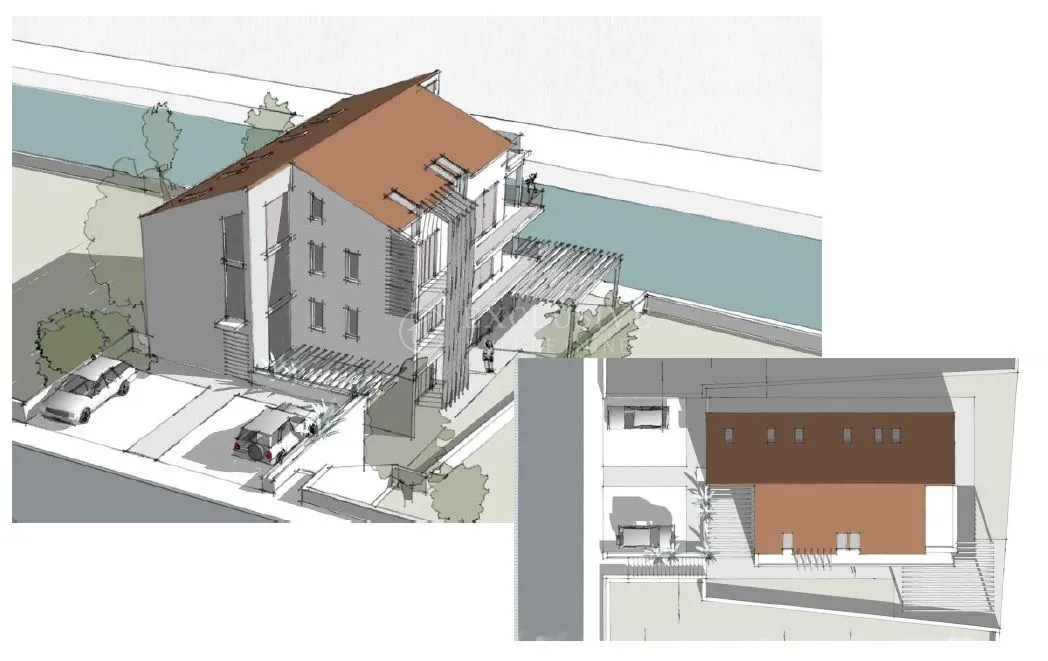 CRIKVENICA, ŠIRI CENTAR - PROSTRANI STAN U MODERNOJ NOVOGRADNJI - cover