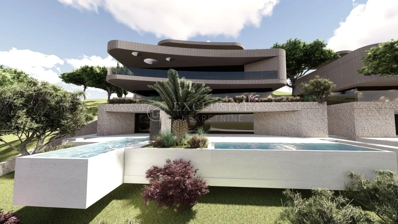 OPATIJA-ATRAKTIVNO ZEMLJIŠTE S IDEJNIM PROJEKTOM ZA VILLU S 5 LUKSUZNIH STANOVA!!!POGLED NA MORE!!! - cover