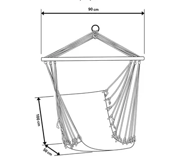 Brazilska viseća stolica Hammock 100 x 50 cm - cover