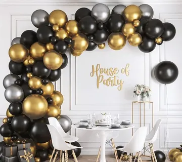 Luk od balona - Black (108 balona u setu) - cover