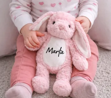 Plišani zeko s imenom – rozi - cover