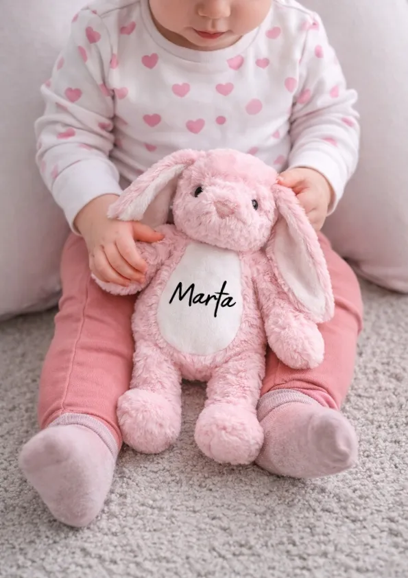Plišani zeko s imenom – rozi - cover