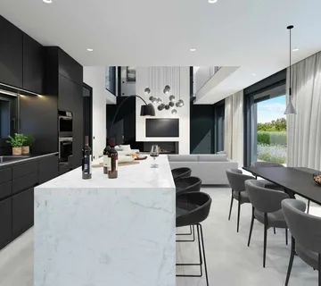 Luksuzna vila Poreč, grijani bazen sa slanom vodom i pogled more - cover