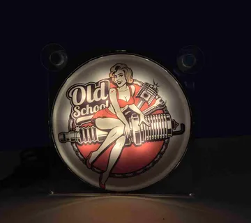 LIGHTBOX-OLD SCHOOL 17X17CM - cover