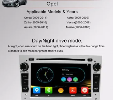 2din 7" radio Navigacija ASTRA VECTRA CORSA ZAFIRA ANTARA MERIVA - cover