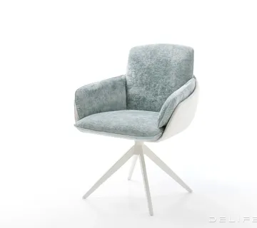 Blagovaonska Stolica Luan, Materijal: Chenille/Koža - cover