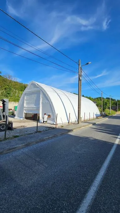 Montažni skladišni prostor PEACH 9.15x20m 5,5m(V) - cover