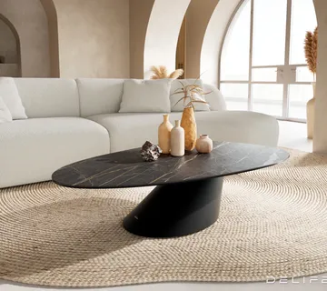 Klub stolić Edge 140x75cm, Materijal: Keramika Laminam Noir Desir - cover
