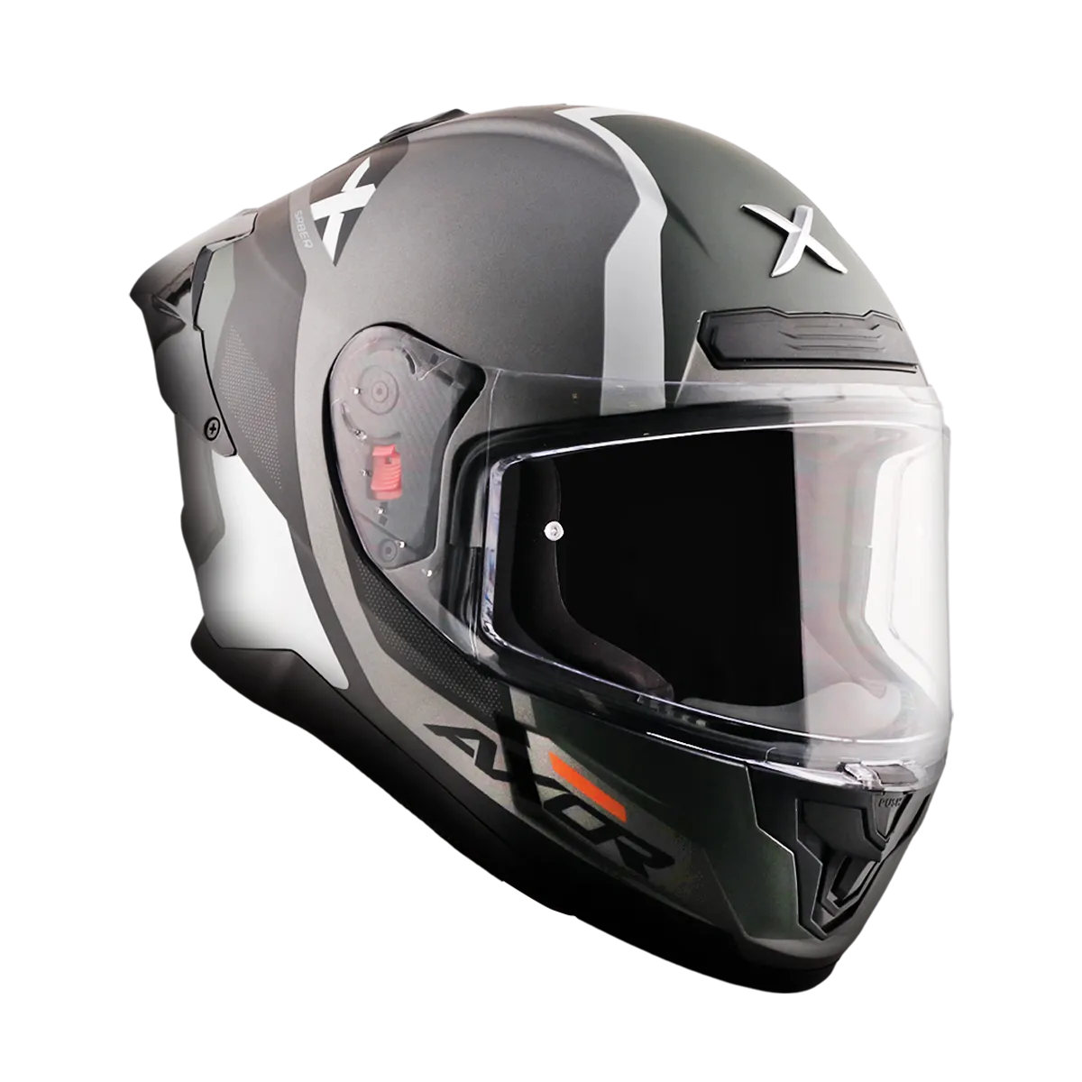 Kaciga AXOR SABER SPARK mat crno/siva - cover