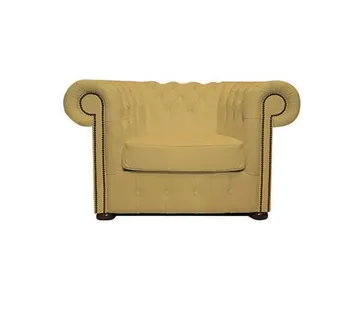 Chesterfield Fotelja Class Leather | 1-sjedište | Ivory - cover