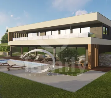 Prostrano Građevinsko Zemljište Sa Projektom Na Mirnoj Lokaciji - Svetvinčenat