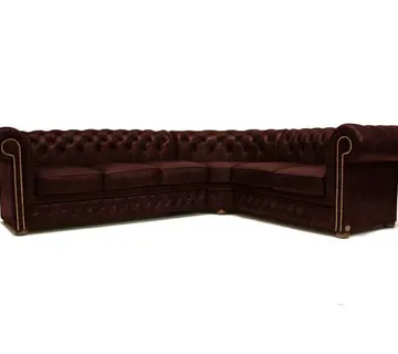 Chesterfield Kutna Garnitura First Class Leather | Cloudy Red - cover