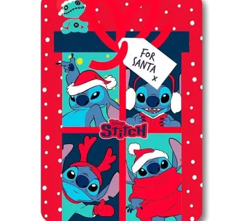 Disney Stitch Božićna deka 100x140cm - cover