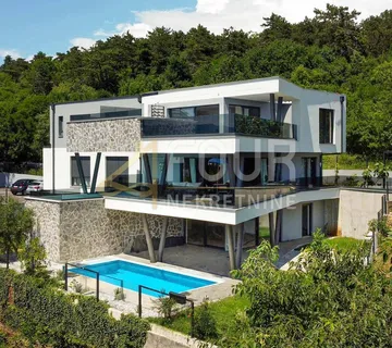 Rijeka, Kozala, novogradnja, luksuzna etaža s bazenom, 98.37m2, 3s+db, pogled na more