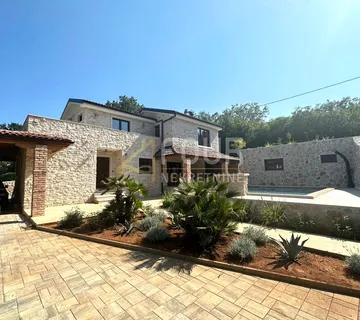 Otok Krk, Soline - okolica, novogradnja s bazenom 149.76m2, konoba - Soline, Dobrinj