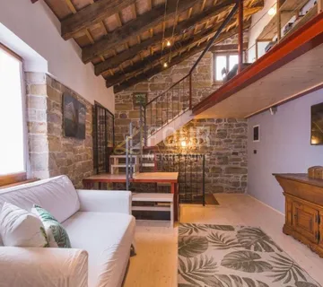 Istra, Oprtalj, šarmantna kamena vila, 3 apartmana