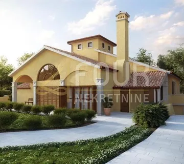 Istra, Lupoglav - okolica, vila s bazenom u izgradnji
