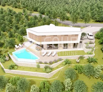 Ičići, samostojeća kuća s bazenom - novogradnja - cover
