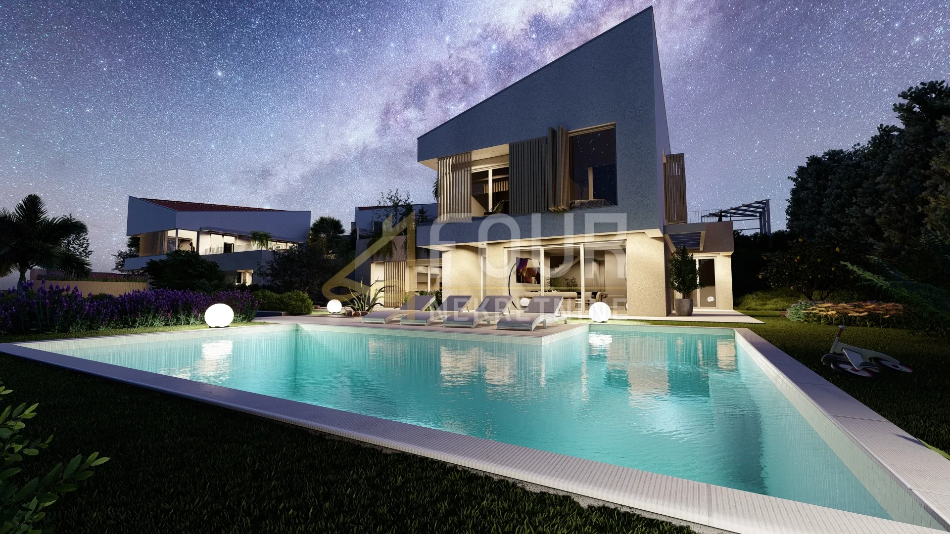 Otok Krk, Malinska - okolica, samostojeća kuća s bazenom - cover