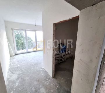 Kastav, etaža, 130.69m2, roh-bau, pogled na more, zajednička okućnica - cover