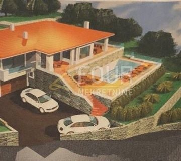 Kostrena, građevinsko zemljište 688m2, pogled na more - cover